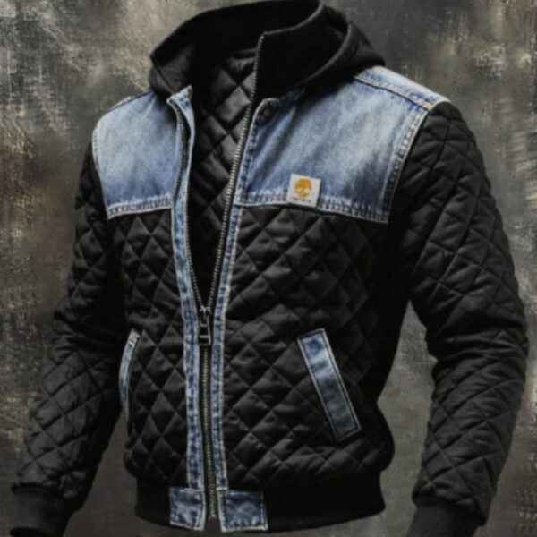 Men's Quilted Hooded Jacket